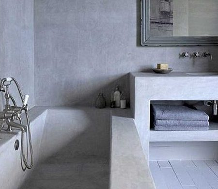 Микроцемент в ванной комнате - современный дизайн вашего интерьера.